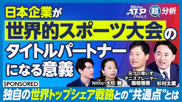 日本企業が 世界的スポーツ大会の タイトルパートナー になる意義